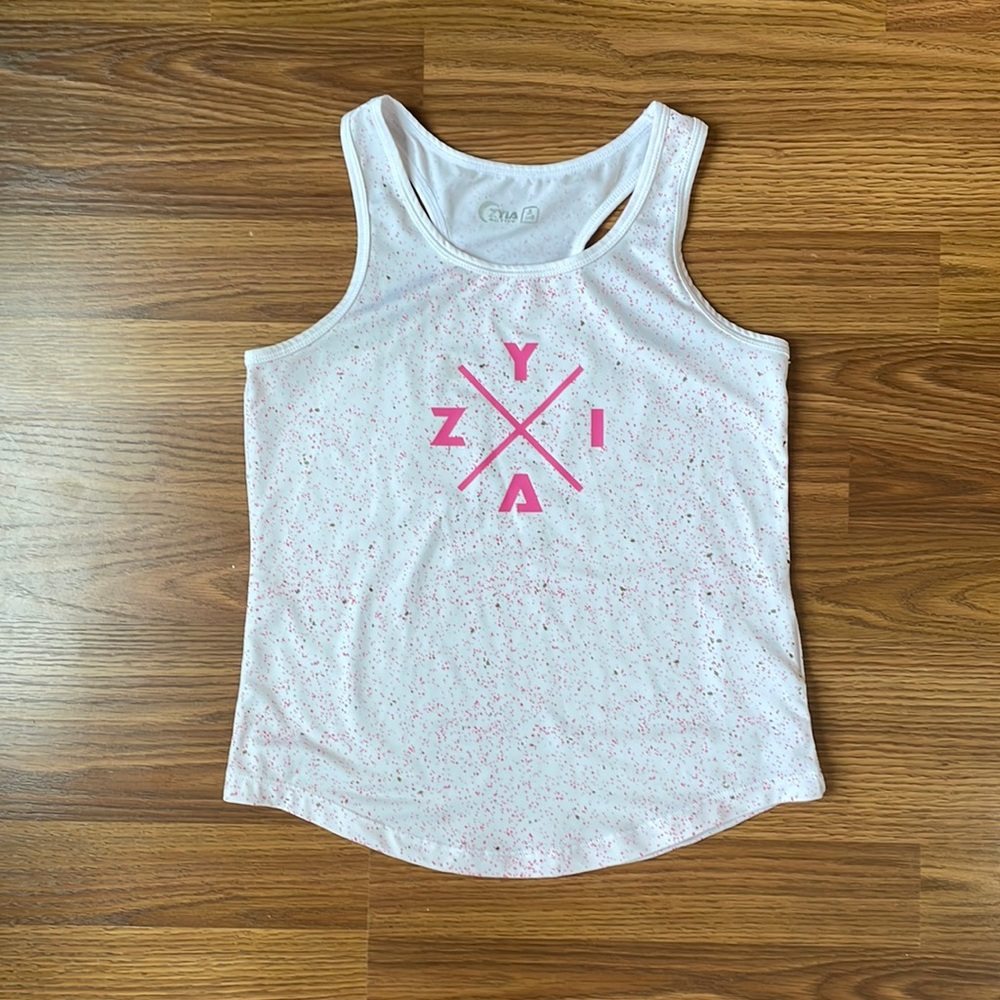 Girl's White ZYIA-X Splash Trainer Tank